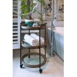 Block & Chisel Industrial Style drink trolley side table on castors