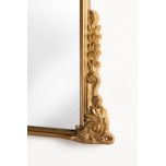 Gold ornate mantle mirror 