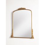 Gold ornate mantle mirror 
