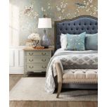 deep buttoned bedend with sides