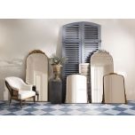 Block & Chisel rectangular standing mirror with black frame