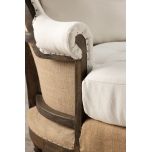 deconstructed daybed with wooden frame