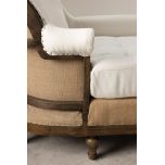 deconstructed daybed with wooden frame
