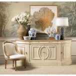 French style curved sideboard with storage