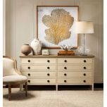 Wooden sideboard with 8 drawers