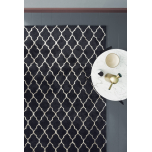 Block & Chisel black wool rug with geometric pattern