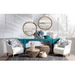 Block & Chisel polyresin coral stand with faux acrylic marble