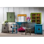 Block & Chisel grey wooden cabinet