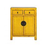Painted cabinet with 2 doors and 2 drawers