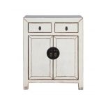 Painted cabinet with 2 doors and 2 drawers