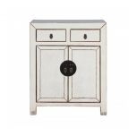 Painted cabinet with 2 doors and 2 drawers