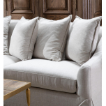 Beige interchangeable L-shape, corner sofa 