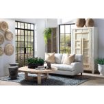 Block & Chisel linen upholstered sofa