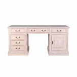 block and chisel white wash partners desk 