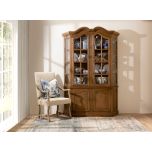 wooden french style display cabinet with cupboard storage