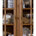 wooden french style display cabinet with cupboard storage
