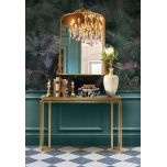 Gold ornate mantle mirror 