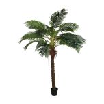 faux areca palm tree in pot