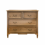 french provincial style 4 drawer chest weathered oak