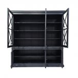 Block and chisel storage cabinet with glass doors