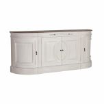 French style curved sideboard with storage