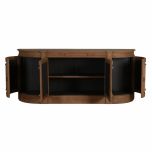 French style curved sideboard with storage