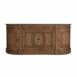 French style curved sideboard with storage