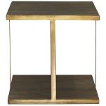 Block & Chisel square side table
