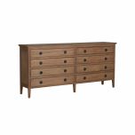 Wooden sideboard with 8 drawers