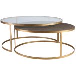 Block & Chisel round nesting coffee tables