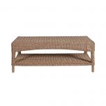 pvc rattan java coffee table with straight legs