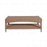 pvc rattan java coffee table with straight legs