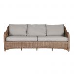 Block & Chisel rattan 3.5 seater outdoor sofa