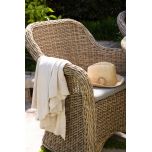 Block & Chisel rattan outdoor dining armchair