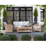 Block & Chisel rattan outdoor 2.5 seater sofa