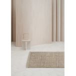 Natural block and chisel rug