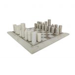 Block and chisel marble chess set