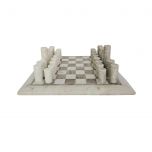 Block and chisel marble chess set