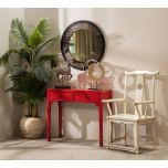 two drawer lacquered console 