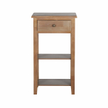 1 drawer bedside table with shelf