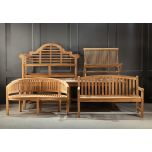 Teak folding bench