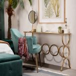 Block & Chisel oval table mirror