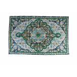 Blue & green dhurrie rug Naksha Collection 