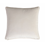Zebra print linen cushion with velvet backing