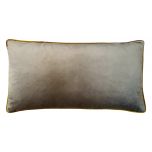 Block & Chisel grey cushion oblong pink piping 