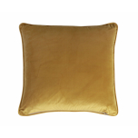 gold print cushion with velvet backing