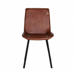 brown leather dining chair 