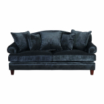 classic blue velvet sofa 