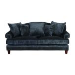 classic blue velvet sofa