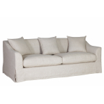 Linen 3 seater sofa with slipcover 
